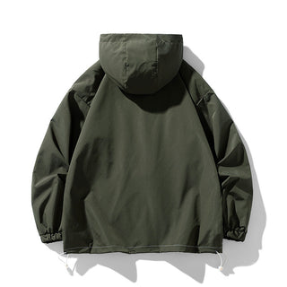 Herrenjacke – Winddicht mit Verstellbarer Kapuze, Praktisch & Komfortabel 5