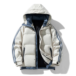 A men's alpine coat in a rugged, windproof design, crafted from durable materials for comfort and protection against the elements, featuring a stylish and functional look 0