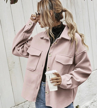Damen Mantel – Klassischer Woll-Look, Warm & Stilvoll