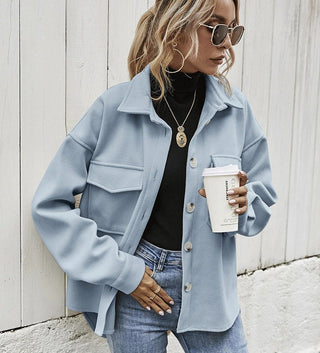 Damen Mantel – Klassischer Woll-Look, Warm & Stilvoll