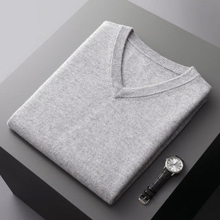 Herren Pullover – V-Ausschnitt, Lässig & Bequem