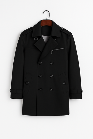 Herrenmantel – Trenchcoat Style, Baumwolle, Elegant & Komfortabel