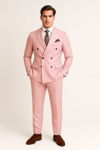 Herren Anzug – Slim Fit 3-teilig, Leinen-Look