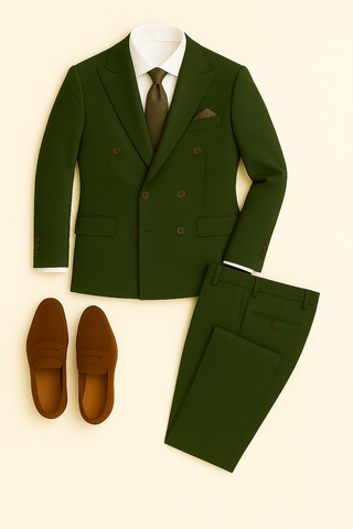 Herren Anzug – Slim Fit 3-teilig, Leinen-Look
