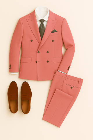 Herren Anzug – Slim Fit 3-teilig, Leinen-Look