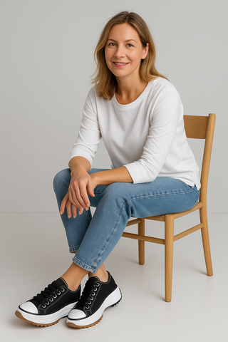 Damen-Sneaker – Slip-on im Canvas-Stil, modern & komfortabel