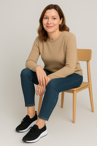 Damen Schuhe – Orthopädisch aus Strickstoff, bequem & leicht