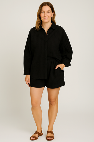 Damen Set – Zweiteiler aus Broadcloth, lässig & schick