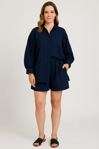 Damen Set – Zweiteiler aus Broadcloth, lässig & schick