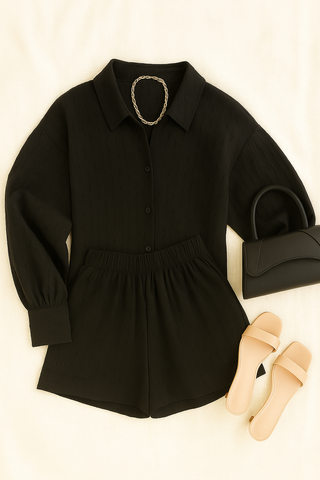 Damen Set – Zweiteiler aus Broadcloth, lässig & schick