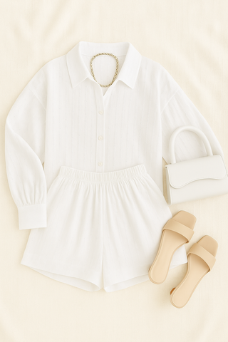 Damen Set – Zweiteiler aus Broadcloth, lässig & schick