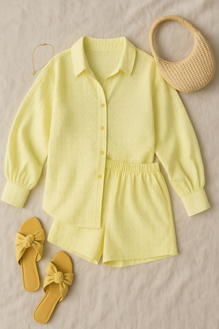Damen Set – Zweiteiler aus Broadcloth, lässig & schick