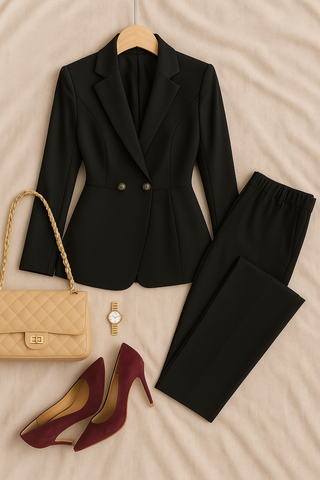 Damen Set – Blazer & Hose im Executive-Stil, elegant & modern