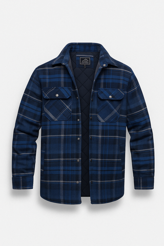 Herren Jacke – Flanellstil, gestreift & stilvoll