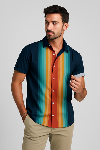 Herren Hemd – Retro-Leinenstil, luftig & stilvoll