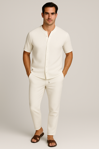 Herren Set – Leinenstil, luftig & modern