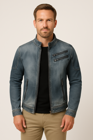 Herrenjacke – Slim Fit mit Reißverschluss, modern & vielseitig