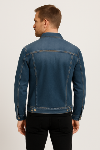 Herrenjacke – Langarm mit Knopfleiste, bequem & vielseitig