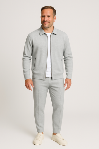 Herrenset – Leinenstil mit Kurzarmshirt, luftig & modern