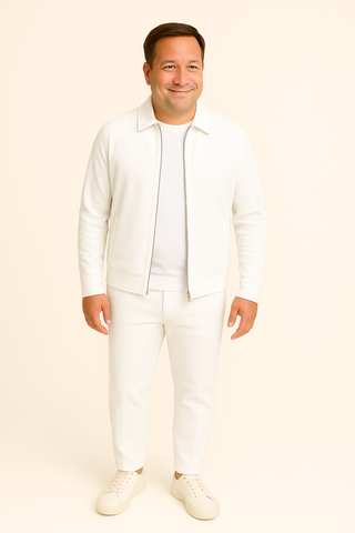 Herrenset – Leinenstil mit Kurzarmshirt, luftig & modern