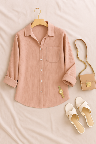 Damenbluse – Oversized im Sommerstil, luftig & modern