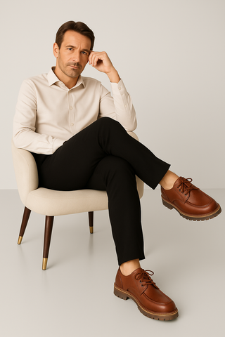 Herrenschuhe – Schnürschuhe aus Leder, bequem & stilvoll