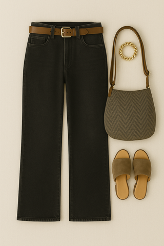 Damenjeans – Weite Denim-Jeans, trendig & bequem