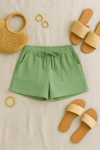 Damenshorts – Sommerstil aus Baumwolle, luftig & bequem
