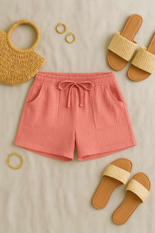 Damenshorts – Sommerstil aus Baumwolle, luftig & bequem