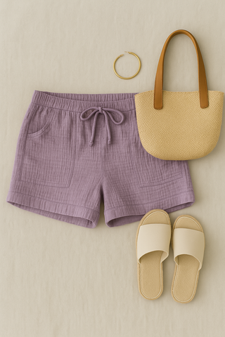 Damenshorts – Sommerstil aus Baumwolle, luftig & bequem