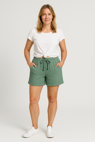Damenshorts – Sommerstil aus Baumwolle, luftig & bequem