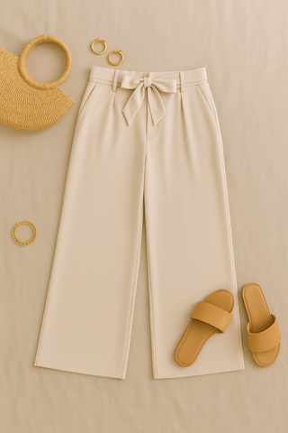 Damenhose – Leichter Stoff im Sommerstil, elegant & bequem