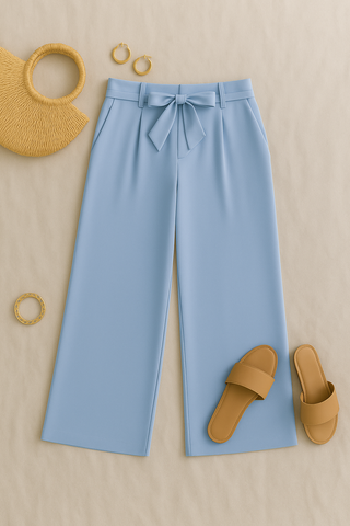 Damenhose – Leichter Stoff im Sommerstil, elegant & bequem