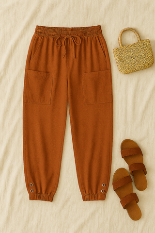 Damenhose – Haremstil mit Boho-Muster, luftig & bequem