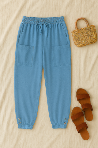 Damenhose – Haremstil mit Boho-Muster, luftig & bequem