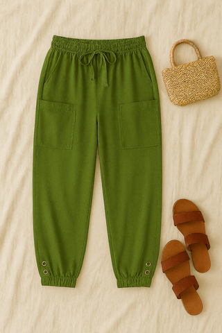 Damenhose – Haremstil mit Boho-Muster, luftig & bequem