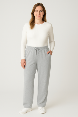 Damenhose – Joggingstil mit hoher Taille, bequem & lässig