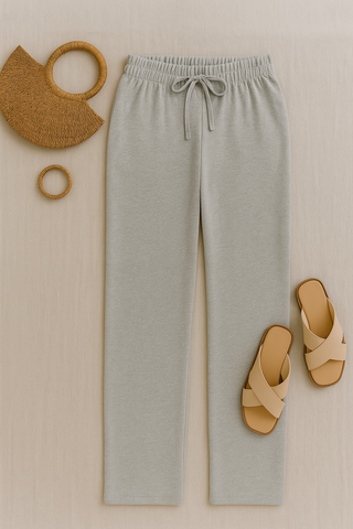 Damenhose – Joggingstil mit hoher Taille, bequem & lässig