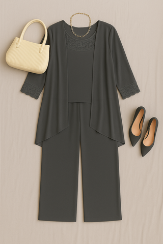 Damen Set – Dreiteilig mit elegantem Schnitt, stilvoll & vielseitig