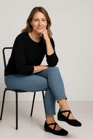 Damen Ballerinas mit Keilabsatz – Sommerleicht, elegant & bequem