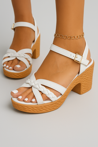 Damen Sandalen – Geflochtene Optik, stilvoll & bequem