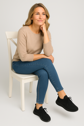 Damen Sneaker – Atmungsaktiv mit Schnürung, leicht & bequem