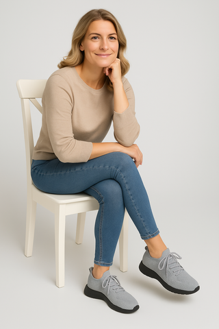 Damen Sneaker – Atmungsaktiv mit Schnürung, leicht & bequem