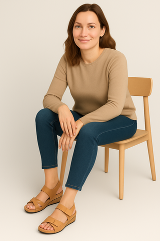 Damensandalen – Keilabsatz, verstellbar & bequem