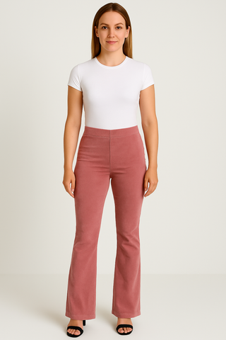 Damenhose mit hohem Bund – Bootcut-Schnitt, elegant & bequem