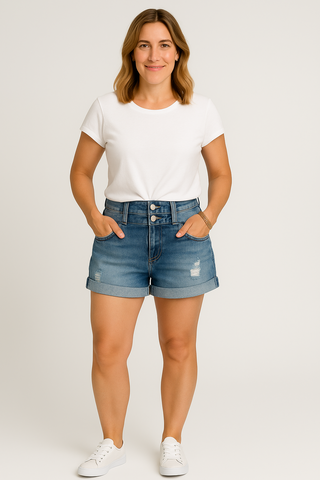 Damen Shorts – Sommerlich im Baumwoll-Look, bequem & vielseitig