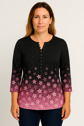 Damen Bluse – Im Baumwoll-Look, elegant & bequem