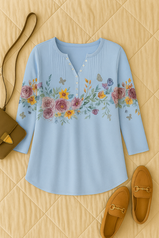 Damen Bluse – Im Baumwoll-Look, elegant & bequem