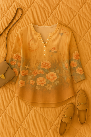 Damen Bluse – Im Baumwoll-Look, elegant & bequem