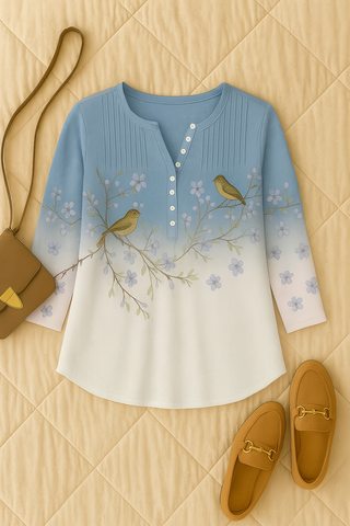 Damen Bluse – Im Baumwoll-Look, elegant & bequem